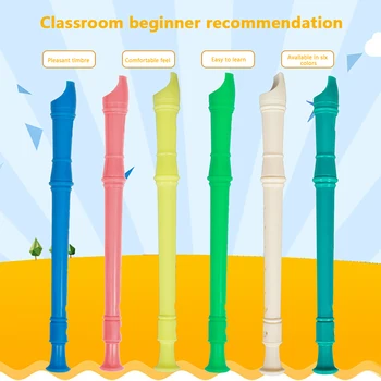  8 отверстий пластиковый рекордер длинная флейта деревянный духовой инструмент красочный детский подарок флейта для кларнета начинающий флейта деревянный духовой