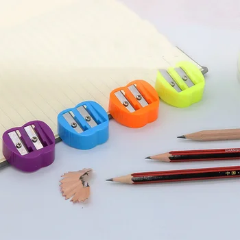  Фруктовая точилка для карандашей с двойным отверстием Канцелярские товары Художественная точилка для карандашей для детей Школьные принадлежности