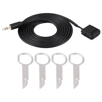 Адаптер кабеля AUX для интерфейса автомагнитолы, 6000CD с 4 инструментами для снятия для Ford