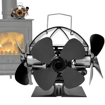 Вентилятор дровяной печи Тепло Тепло Активируемый вентилятор Печь с тепловым питанием Каминный вентилятор Бесшумный тепловой вентилятор Эко вентиляторы для тепла дровяной печи